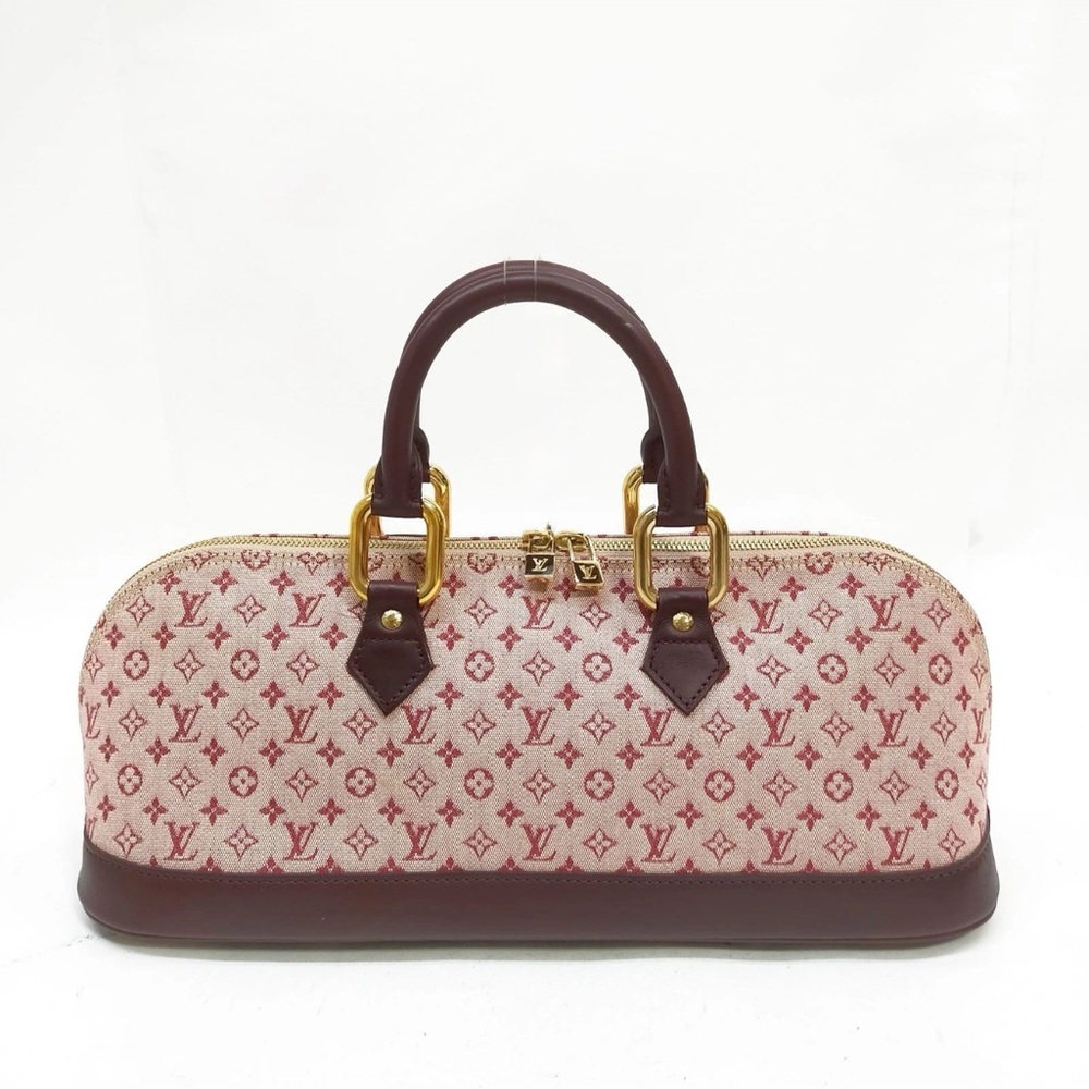 *SOLD* 100% AUTHENTIC Louis Vuitton Cherry Monogram Mini Lin Alma Long Bag Red